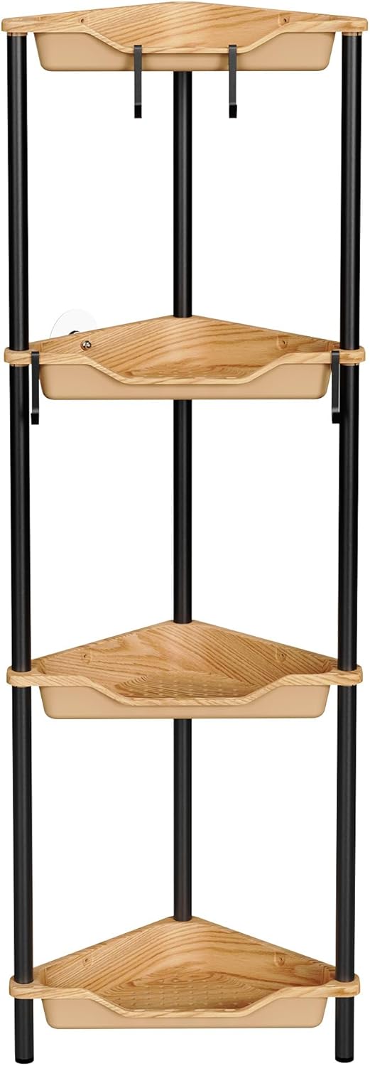 Orimade Rust-Resistant Floor Standing Corner Shower Organizer