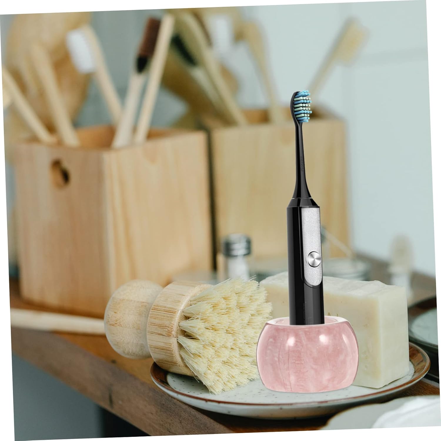 PRETYZOOM Electric Toothbrush Holder - Marble Design