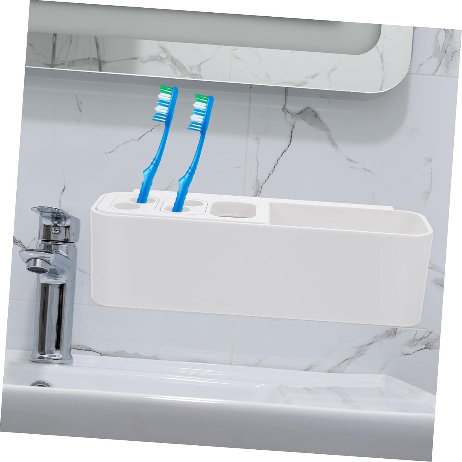 Space-Saving Wall-Mounted Toothbrush Holder
