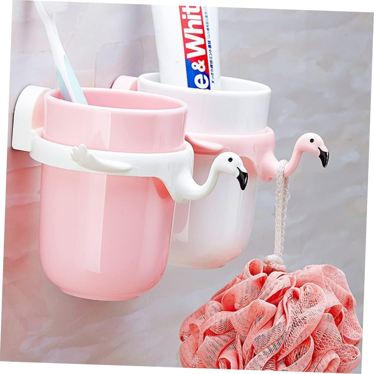 HOOtn Flamingo Tooth Mug Gargle Brush Use-Everyday Organizer in a Cute Design