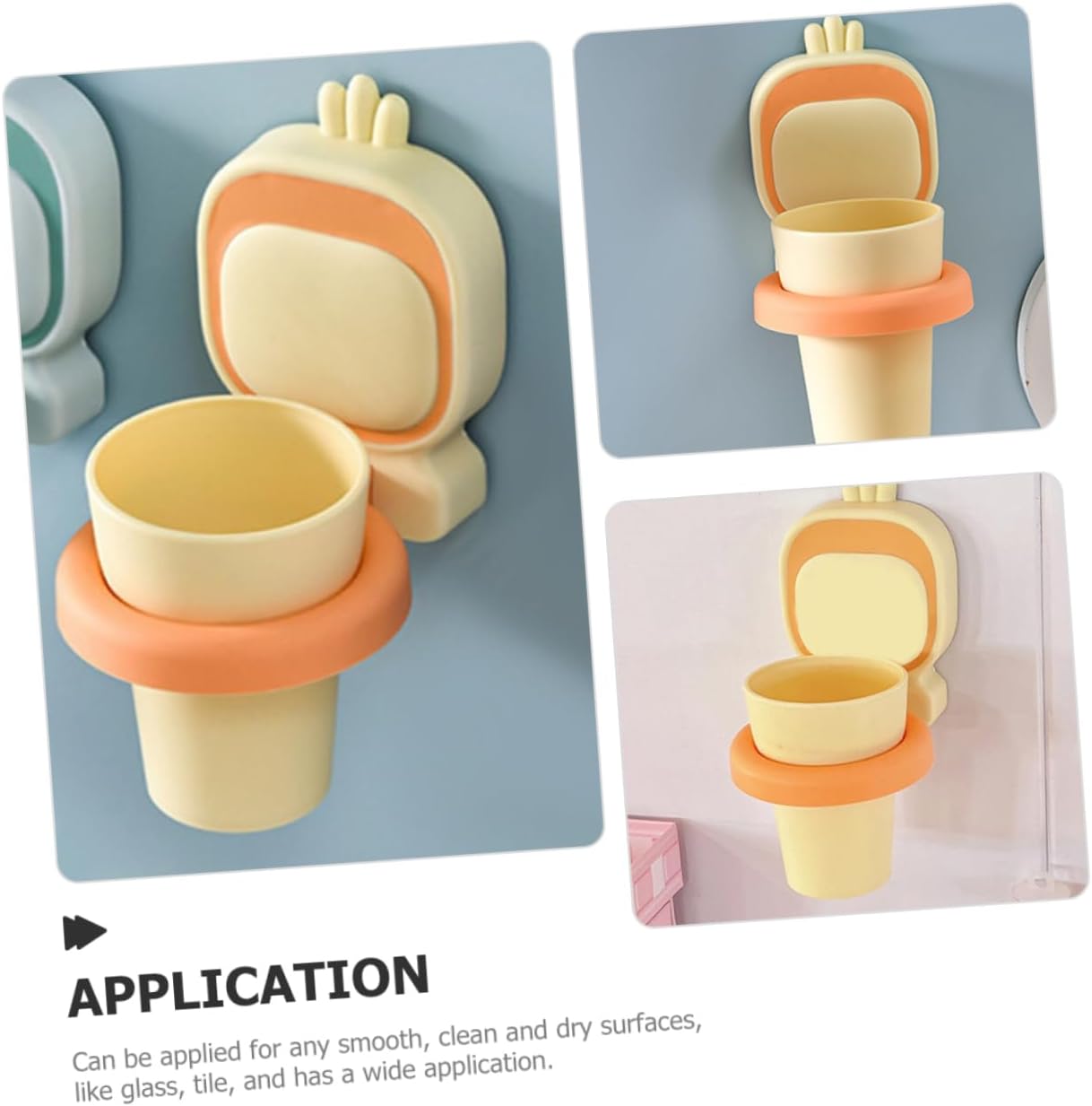 H O M E T Easy Plastic Toothbrush Cup