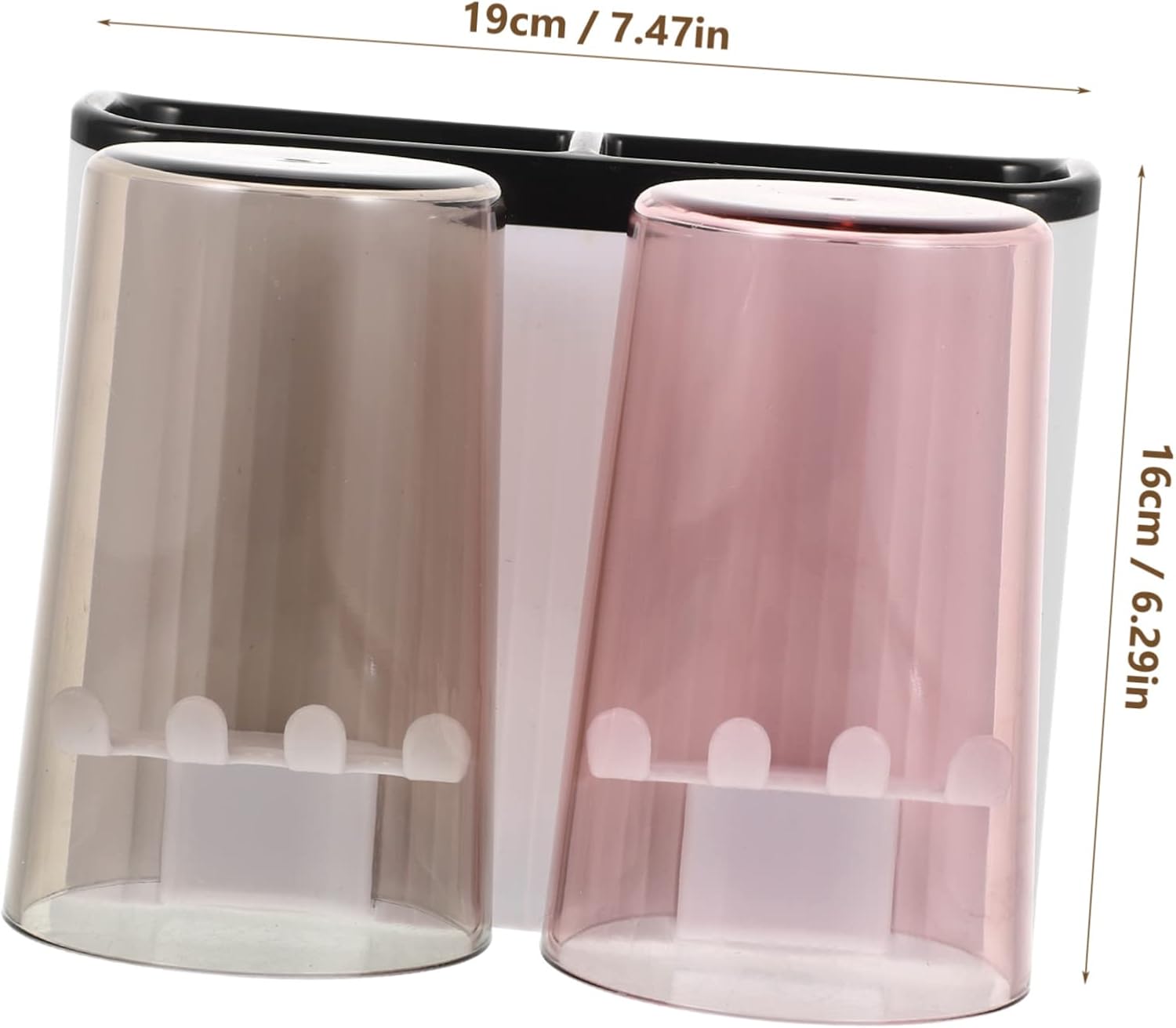 Zerodeko Wall Toothbrush and Cup Holder Organizer