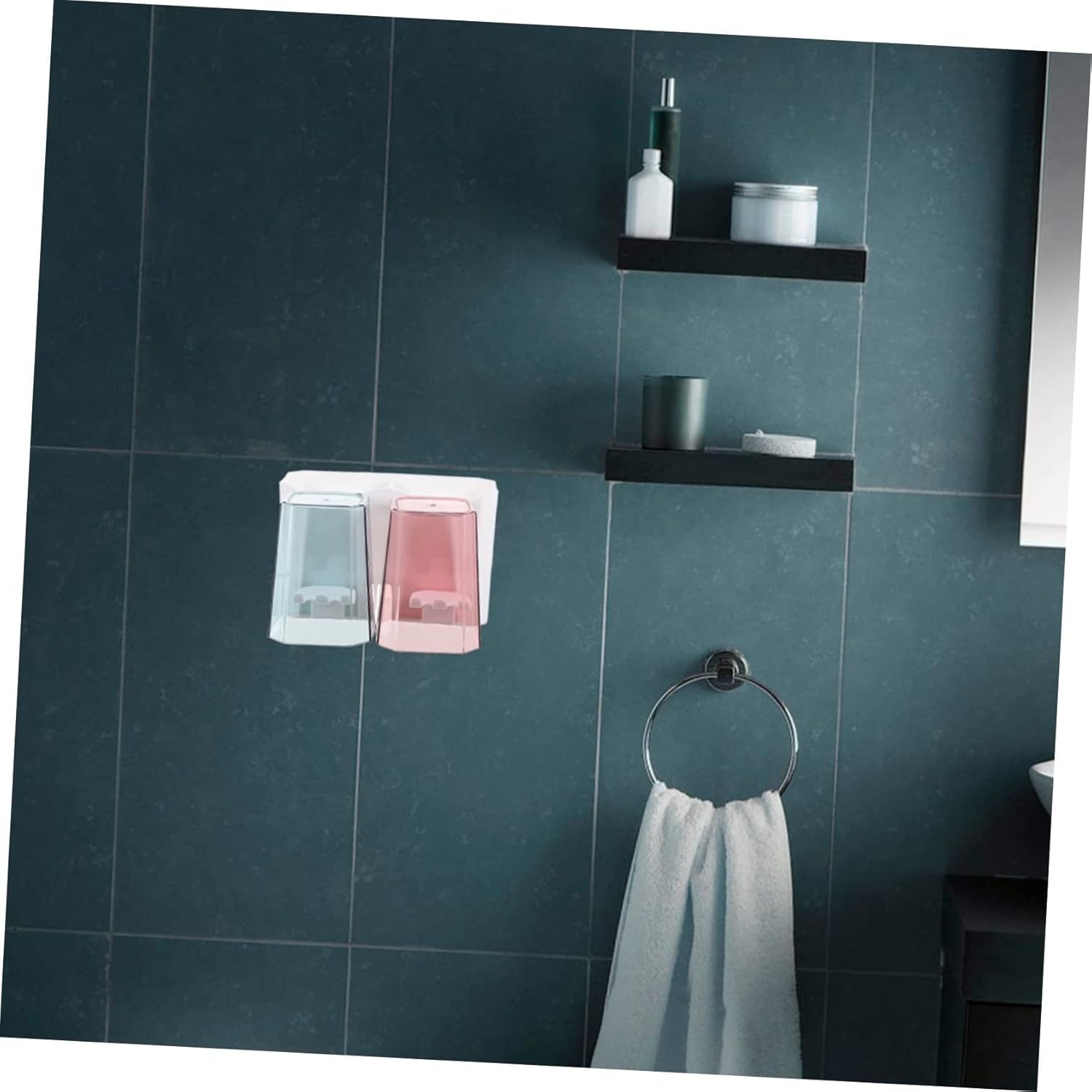 Space-Saving Wall-Mounted Toothbrush Holder for Bathroom Storage