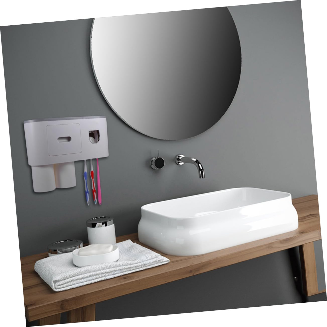 Zerodeko Wall-Mounted Toothbrush Organizer