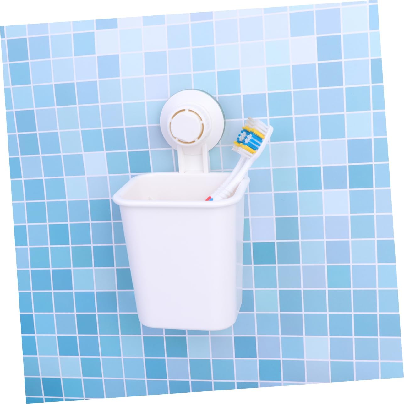 Suction-Cup Wall-Mounted Toothbrush Toothpaste Holder