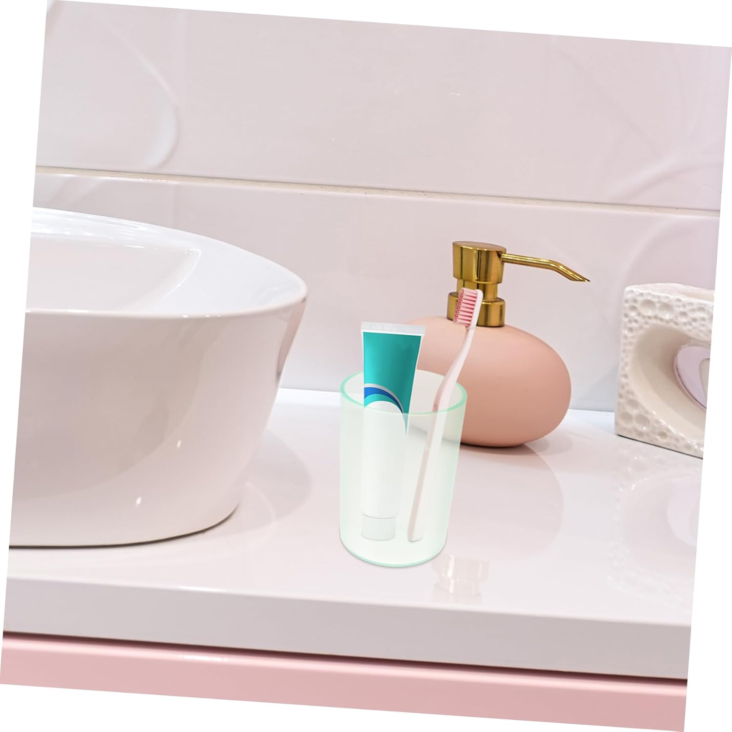 Happyyami Sturdy Safe and Stylish Toothbrush Cup