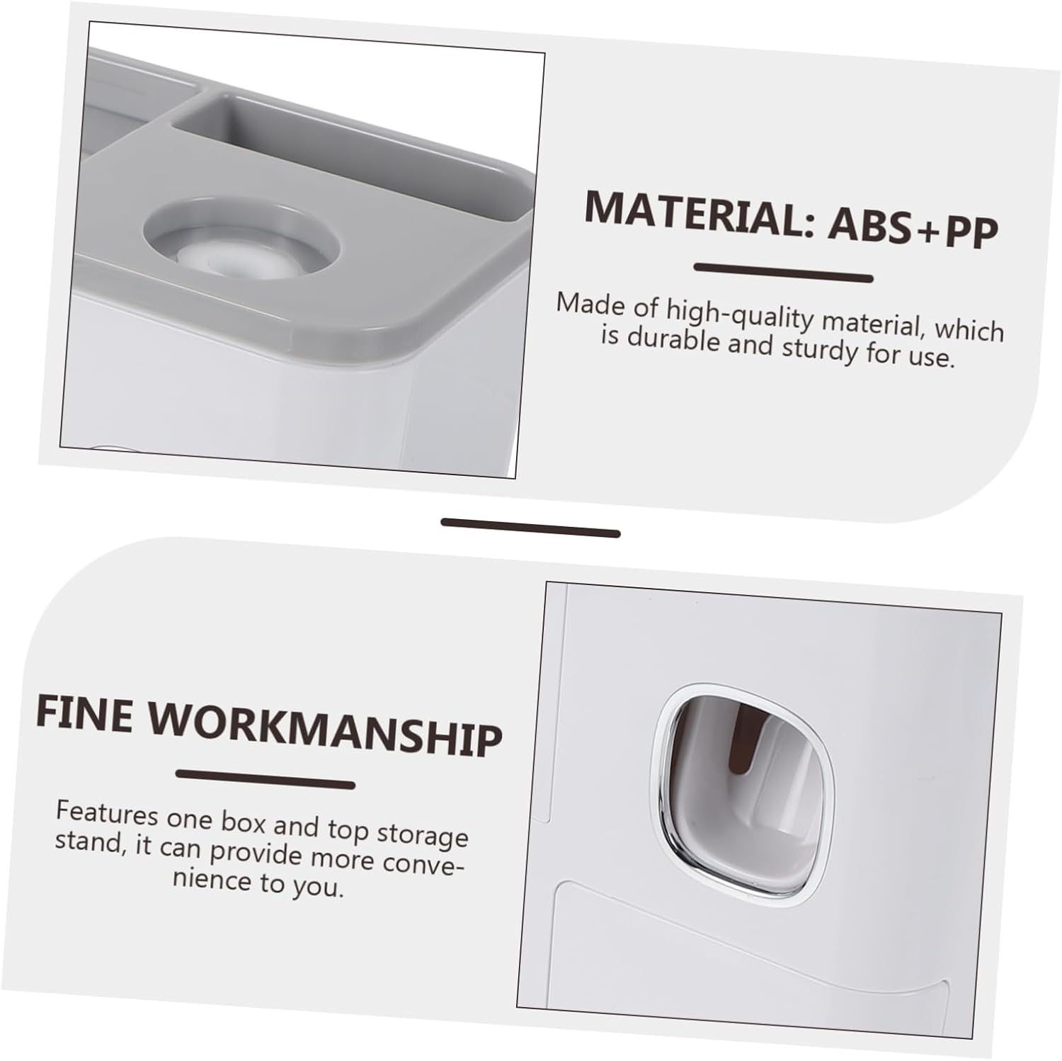 Stylish Wall-Mounted Toothbrush Holder with Storage Case for EasyOrganization