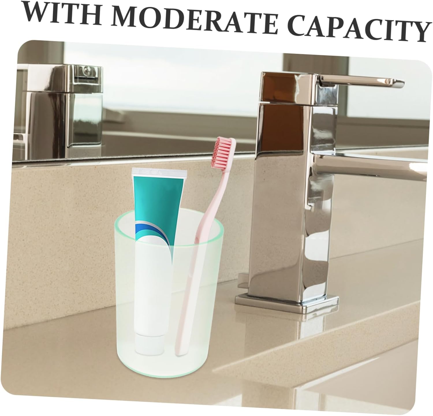 PrettyZoom Mini Toothbrush Holder Safe Sturdy Clear for Adults Kids