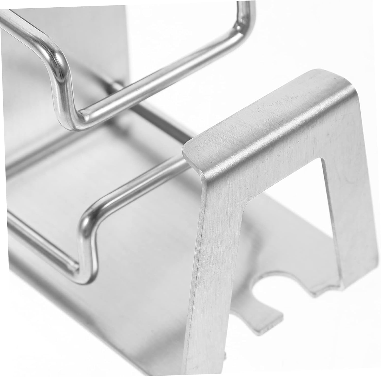Stainless Steel Wall-Mounted Toothbrush and Cup Holder