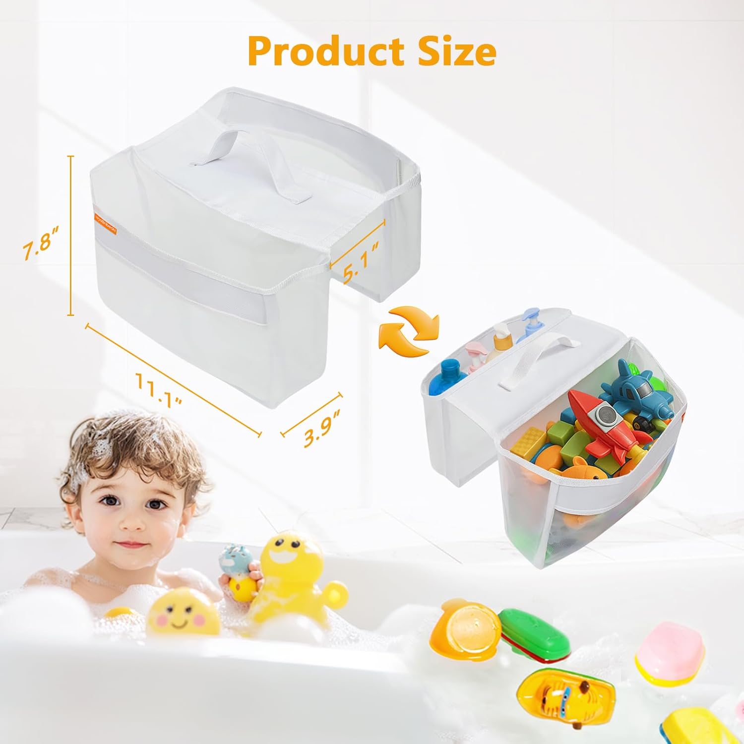 HooBribeau Bath Toy Organizer