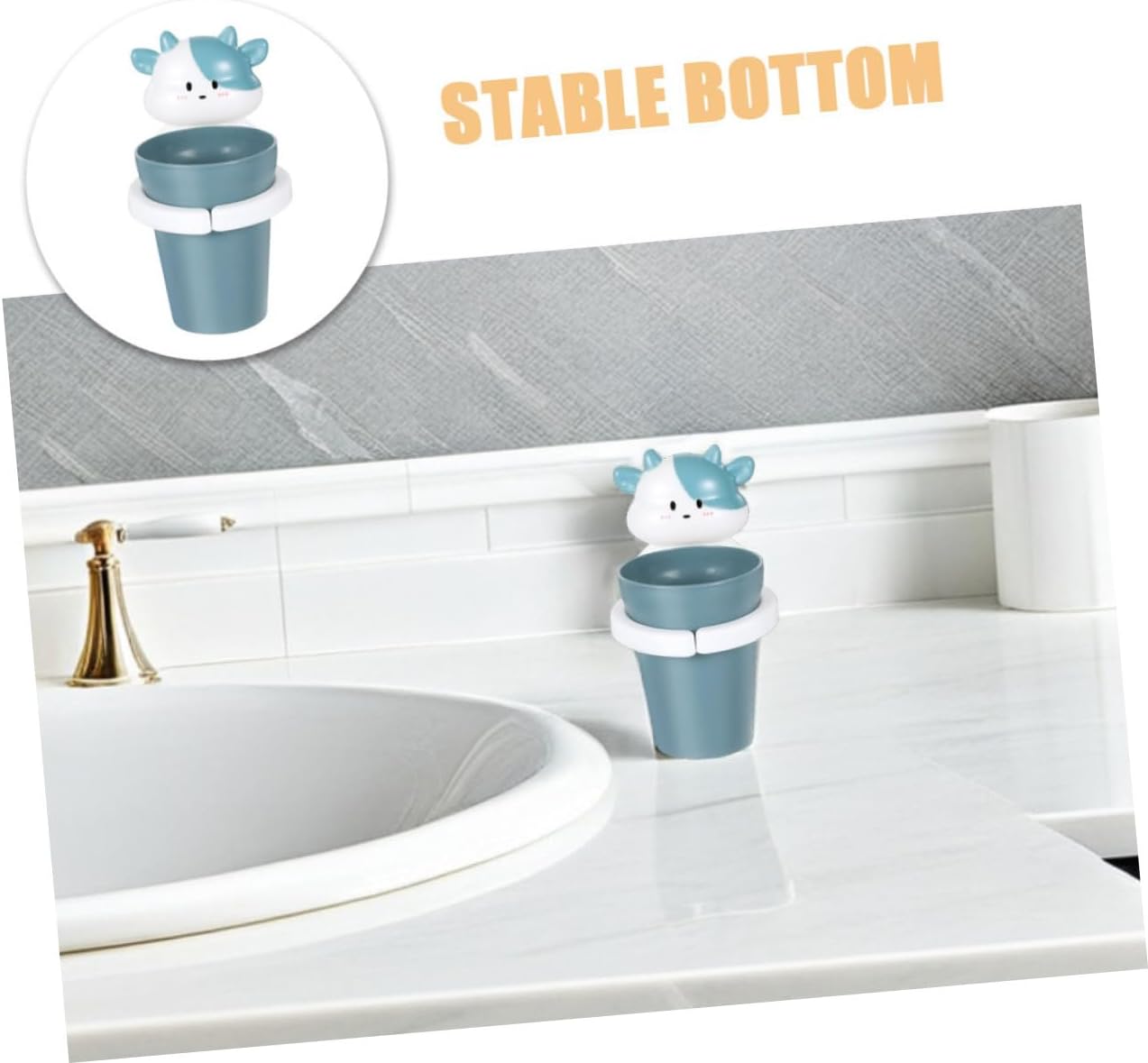 BrightFufu Cute Toothbrush Cup Holder for Kids Perfect Travel Toy Design