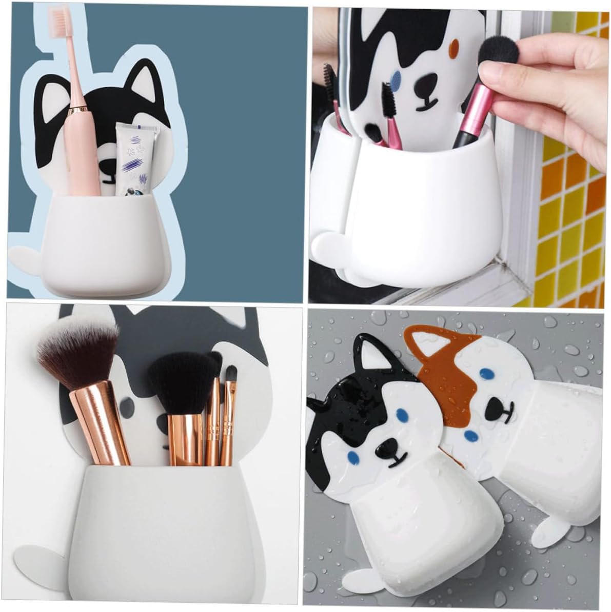 ABOOFAN Wall-Mounted Toothbrush Holder Stylish and Durable