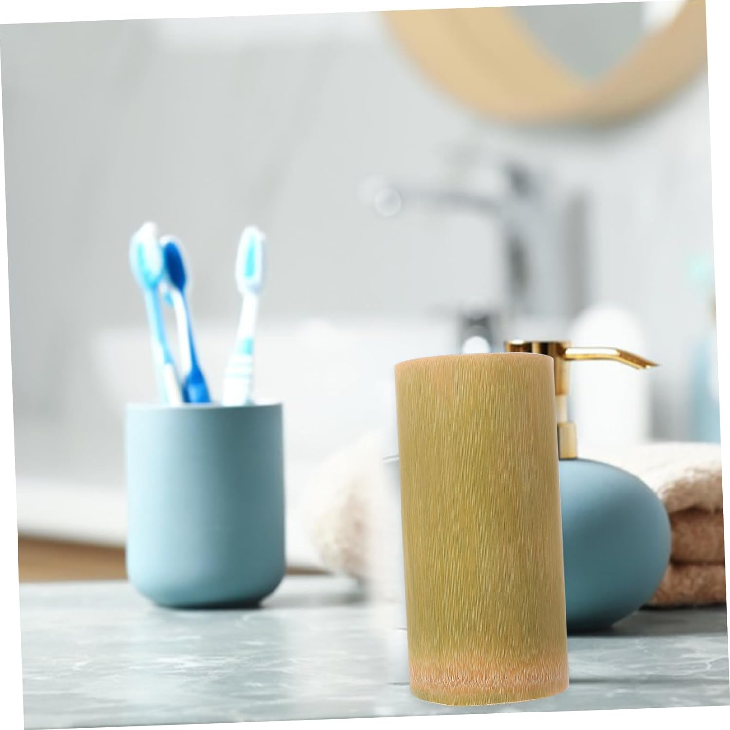Stylish Reusable Toothbrush Cup for Oral Care
