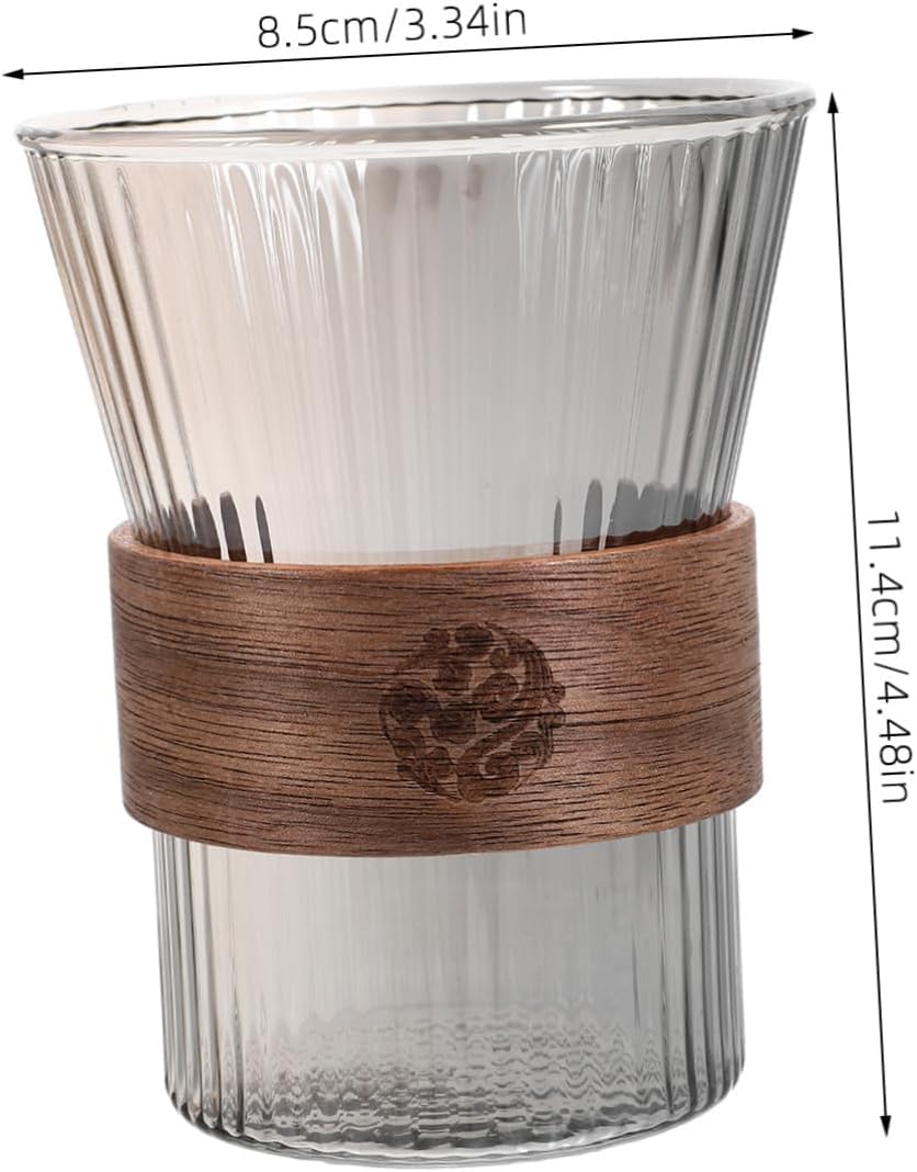 LIFKOME Glass Toothbrush Mouthwash Rinsing Cup