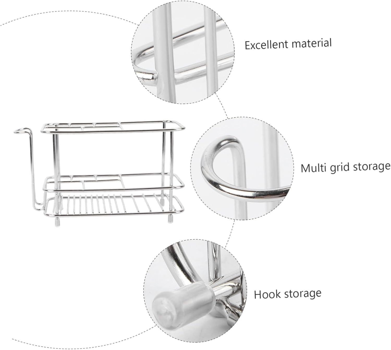 Stainless Steel Wall-Mounted Toothbrush Holder