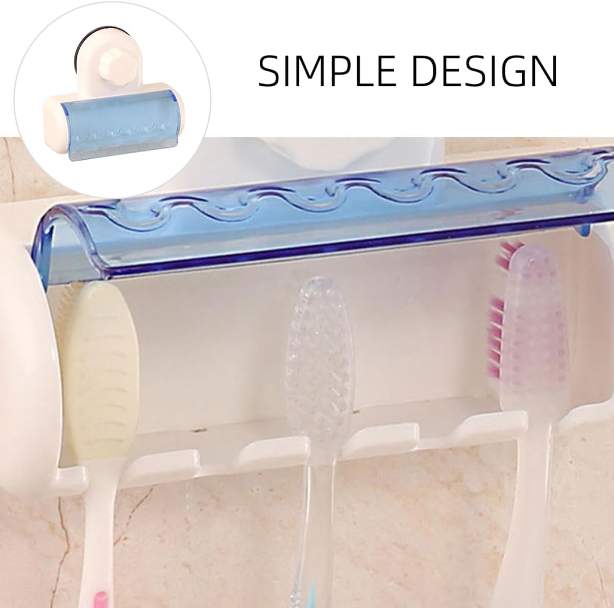 5-Brush Wall-Mounted Holder with Cover