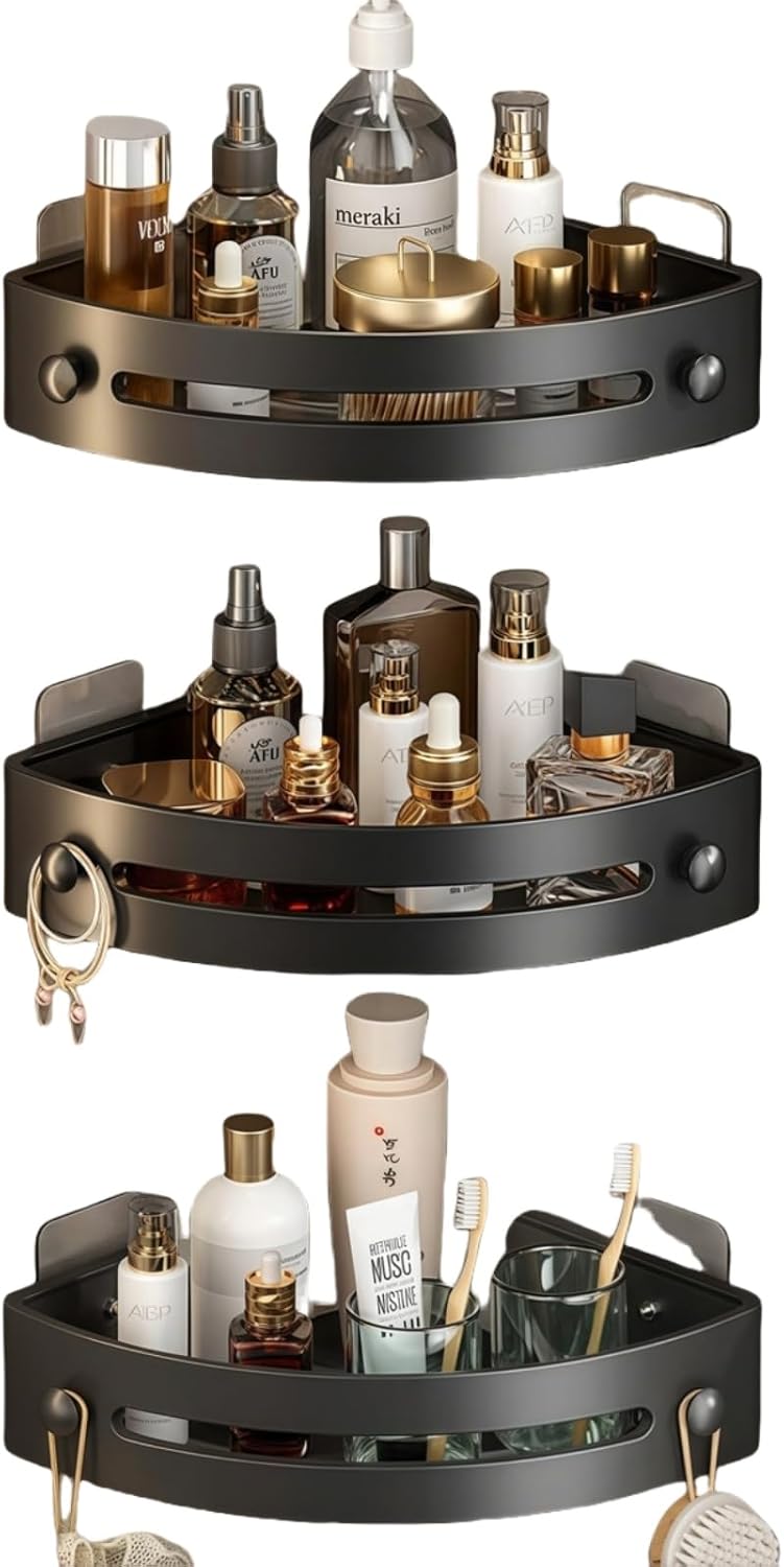 Space-Saving 3-Pack Showers Caddy