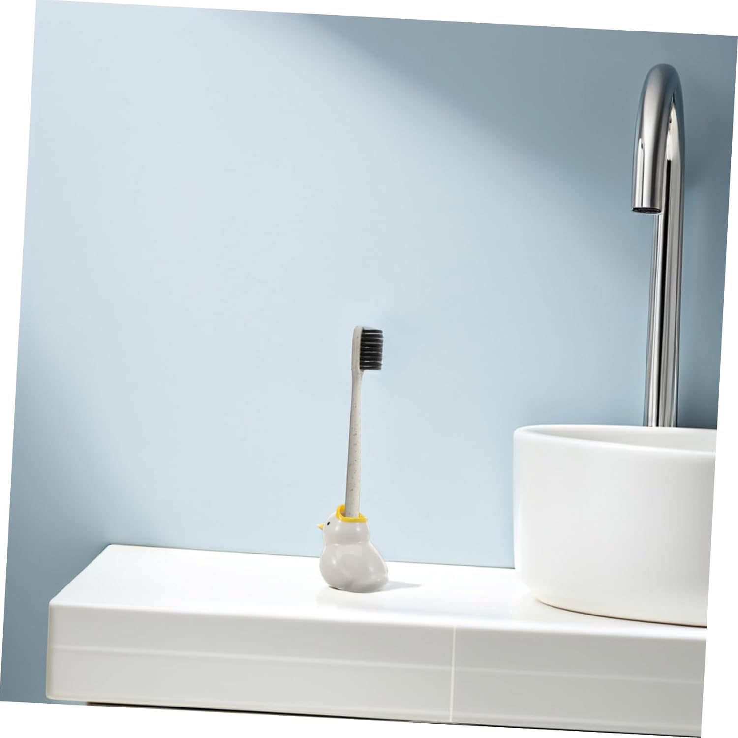 Modern Ceramic Toothbrush Holder Cute Organizer for Bathroom 1