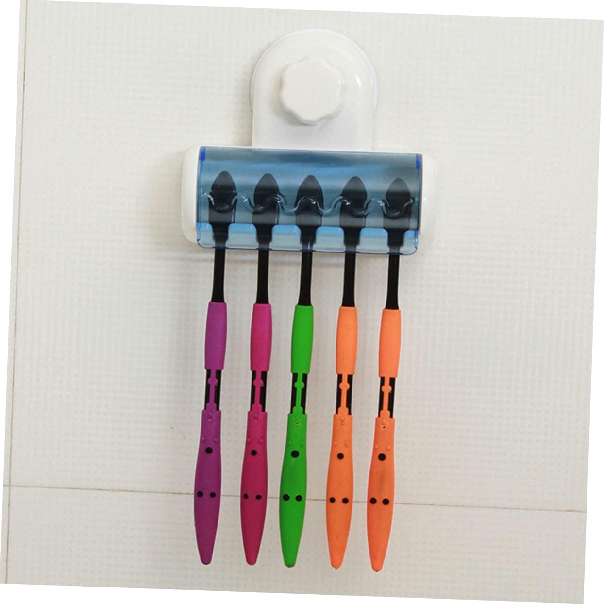 Elegant Wall-Mounted Toothbrush Holder with Suction Cup