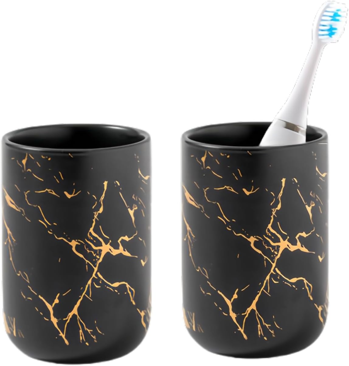 Marble Toothbrush Holder Dishwasher Safe Organizer for Bathroom