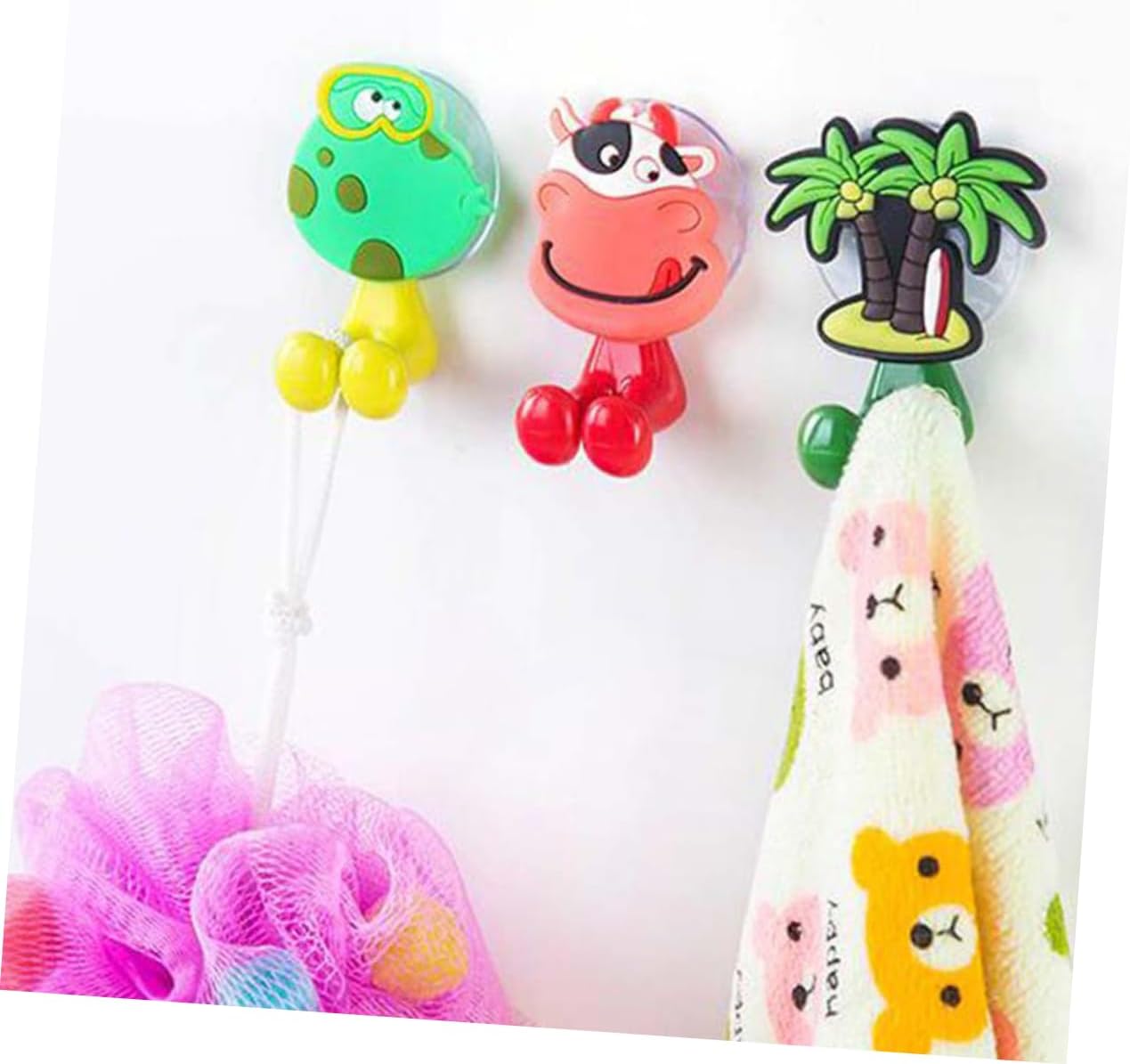 10pc Cartoon Wall Toothbrush Holder for Kids