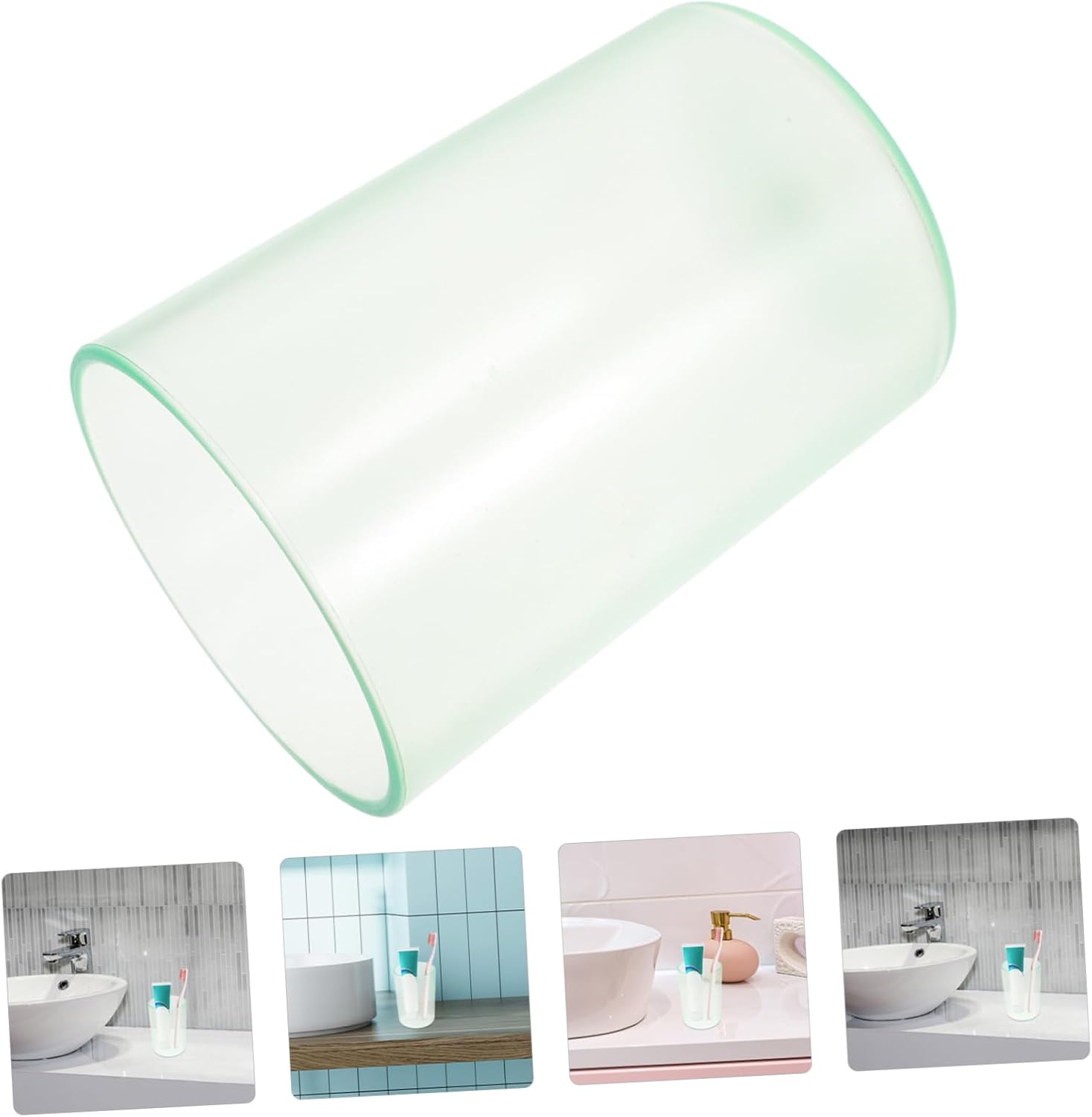 Wakauto Transparent Toothbrush Cup Gargle Mug for Home Use