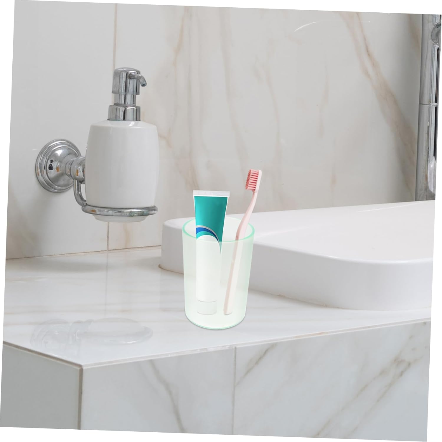 PrettyZoom Mini Toothbrush Holder Safe Sturdy Clear for Adults Kids