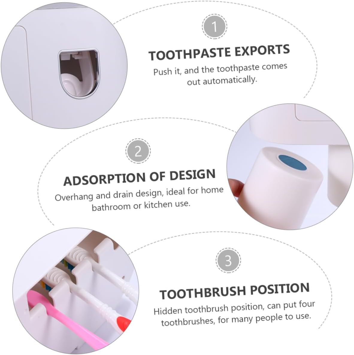 Wall-Mounted Toothpaste Dispenser for Efficient Use