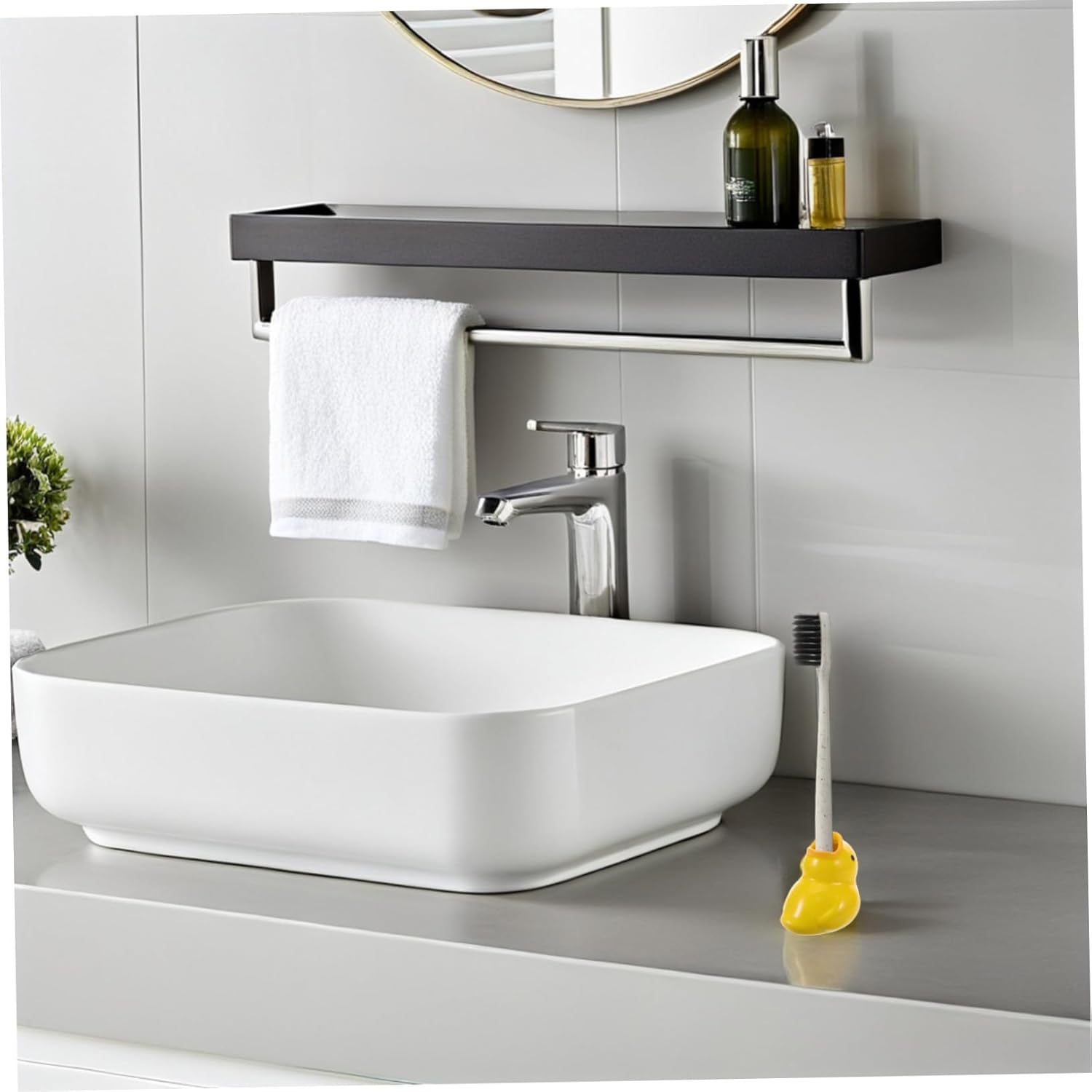 Ceramic Cartoon Toothbrush Holder for Bathroom Storage