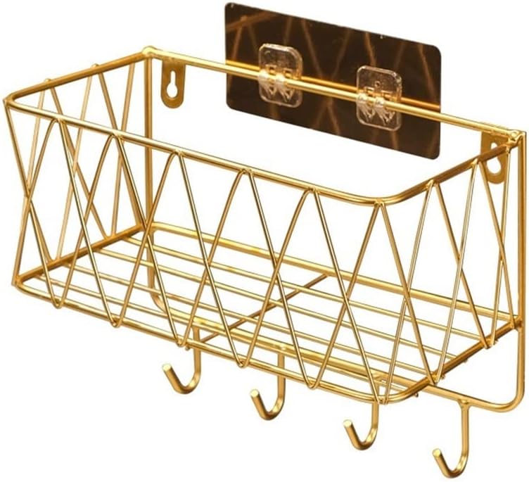 Stylish Black No-Drill Shower Caddy for Bathroom Organization
