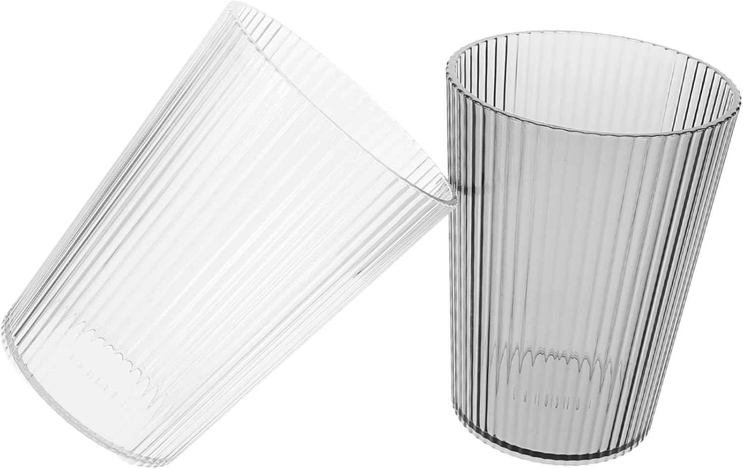 Zerodeko 2pcs Clear Toothbrush Cup Holder