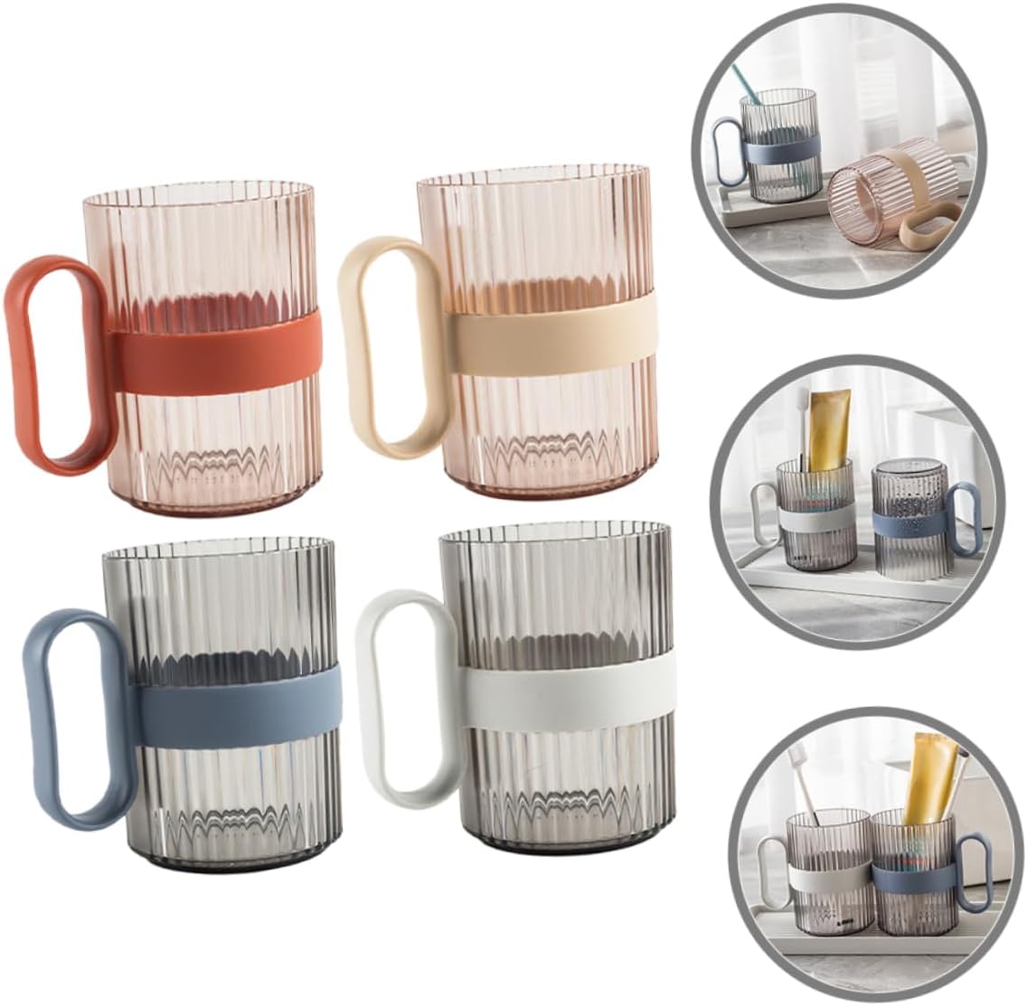 Elegant 4pc Tooth Rinsing Cup Kit