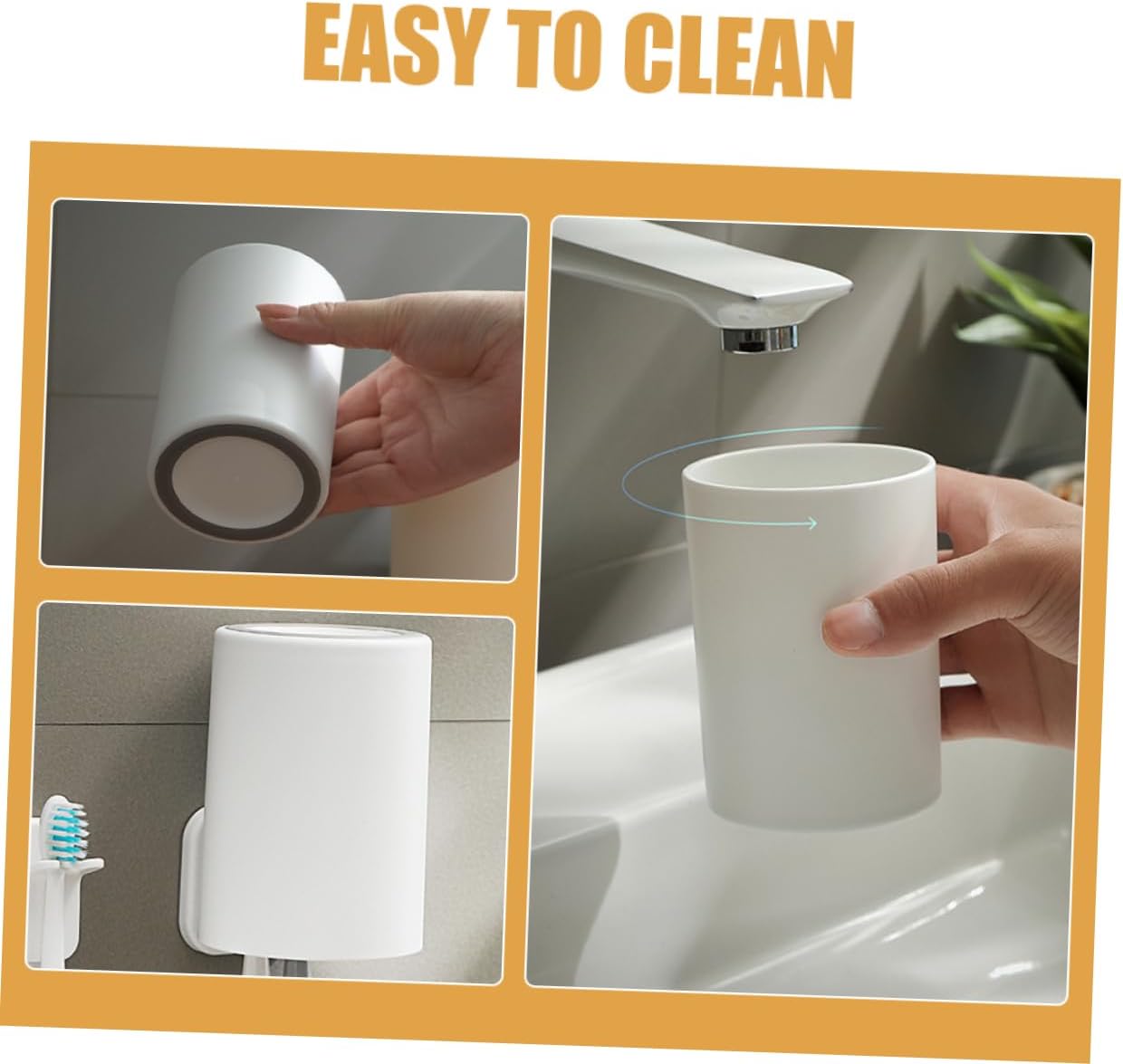 Reusable Toothbrush Holder Mugs