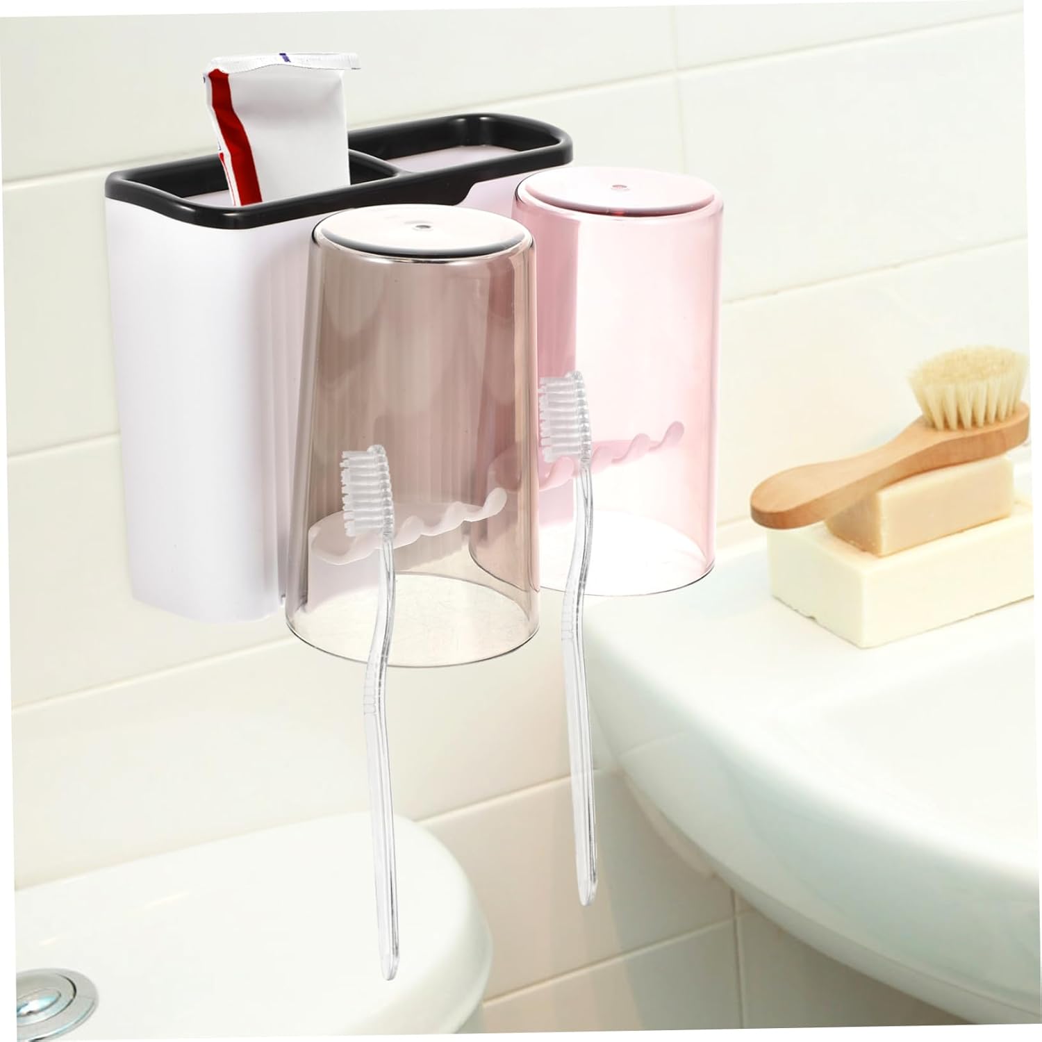 Wall-Mounted Toothbrush Rack