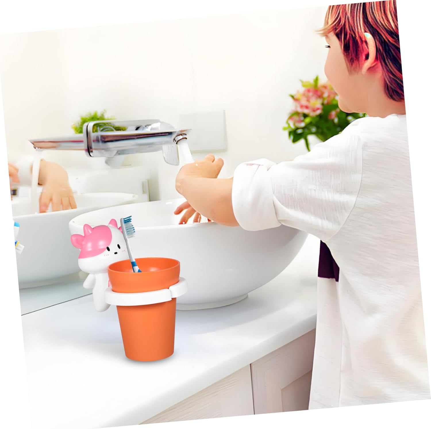 Fun practical Cartoon Animal Toothbrush Holder for Easy Bath Gsheels