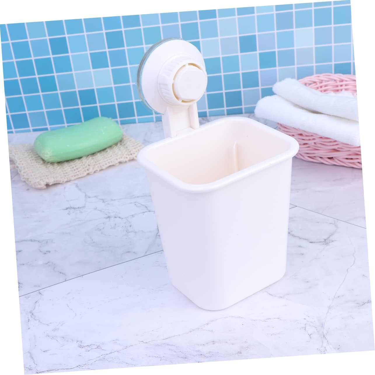 Suction-Cup Wall-Mounted Toothbrush Toothpaste Holder