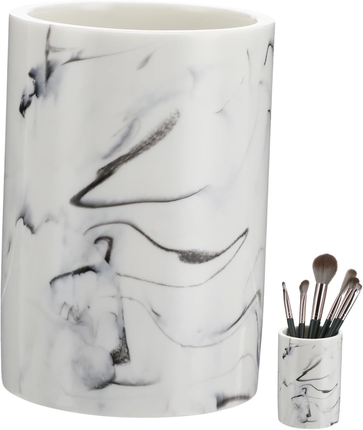Unique Gargle Cup - Adorable Marbling Bathroom Brush Holder for Kids