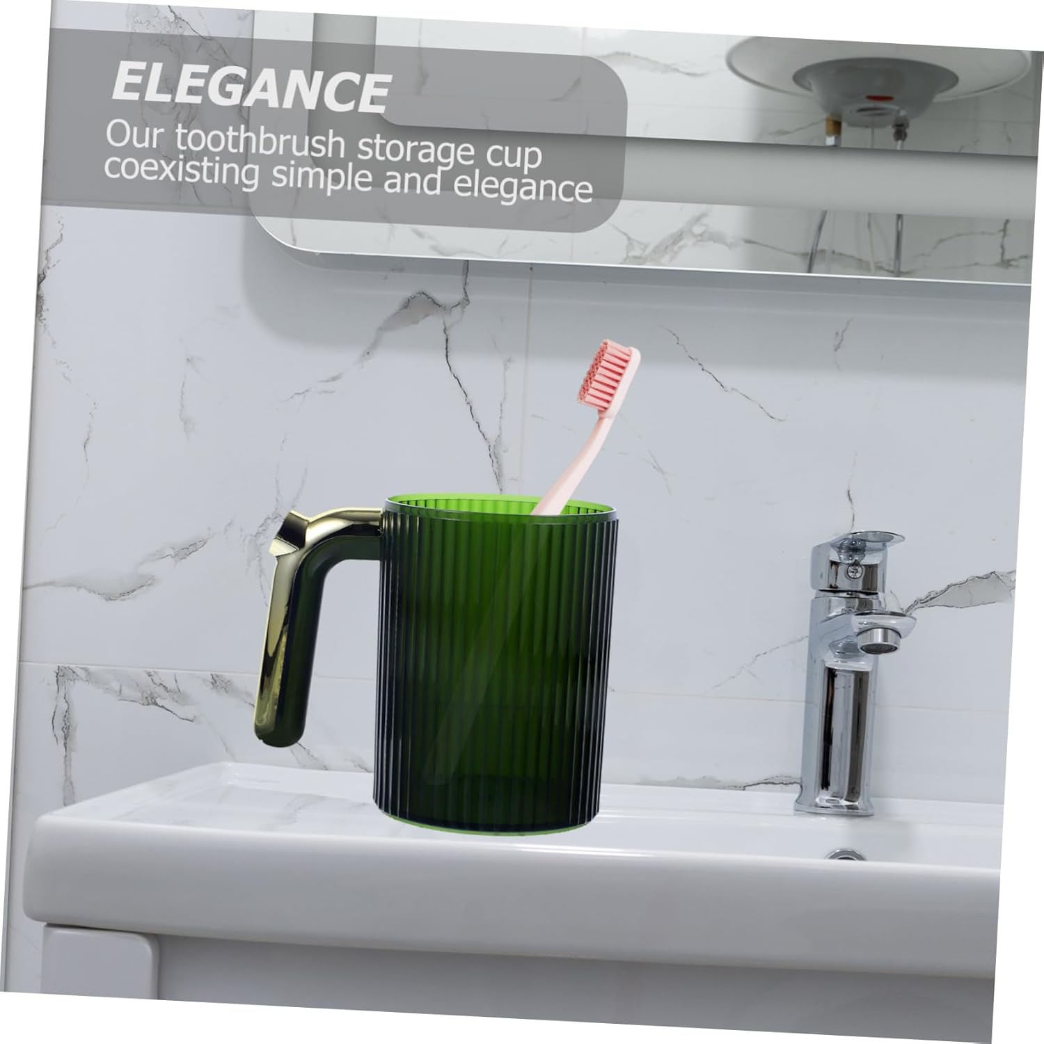 MAGICLULU Gold Travel Toothbrush Cup