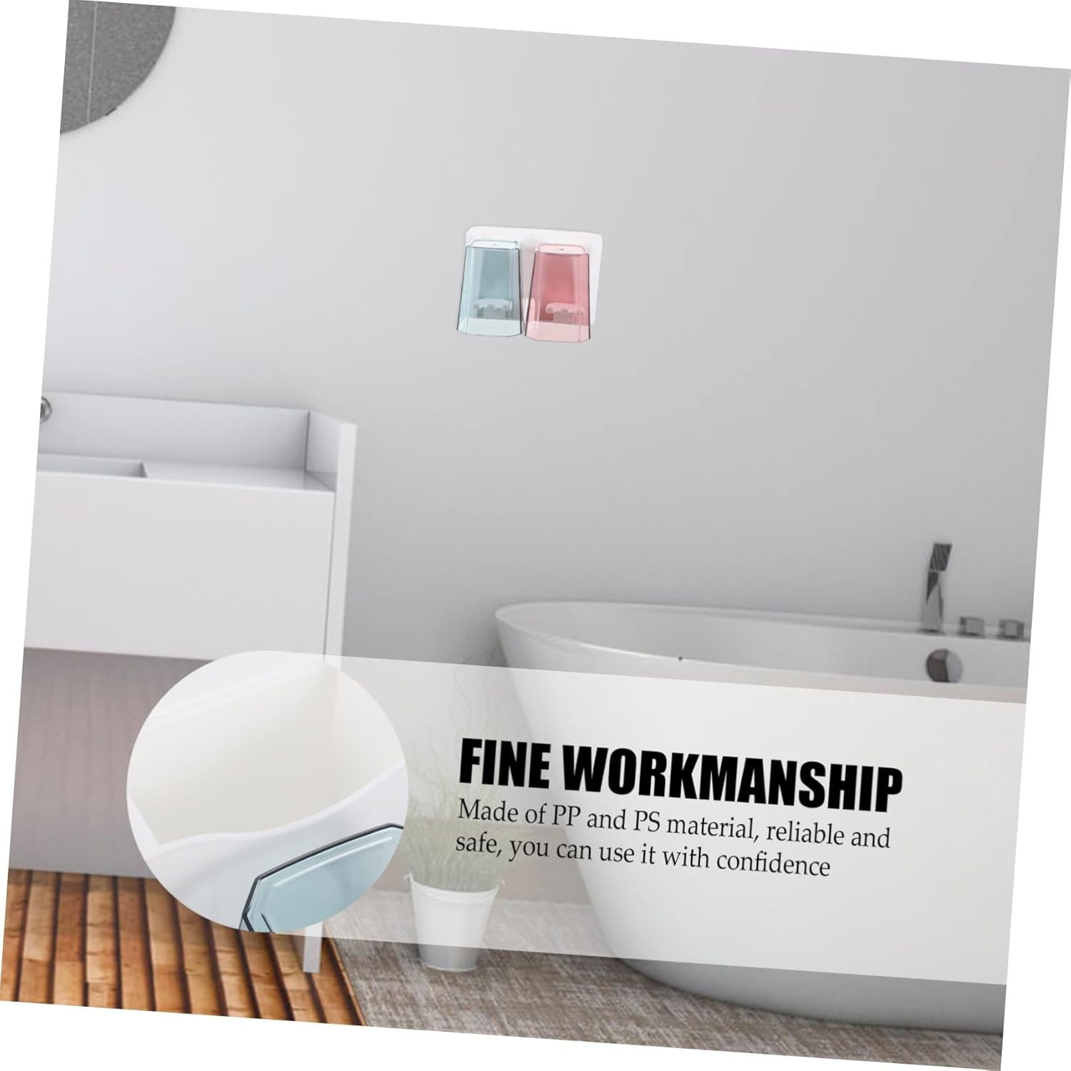 Space-Saving Wall-Mounted Toothbrush Holder for Bathroom Storage