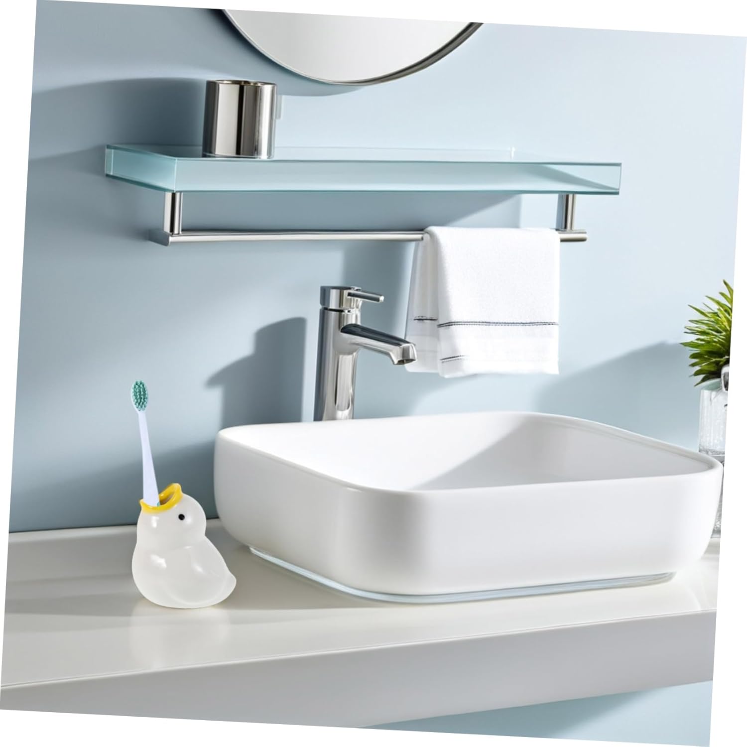 Cute Ceramic Toothbrush Organizer