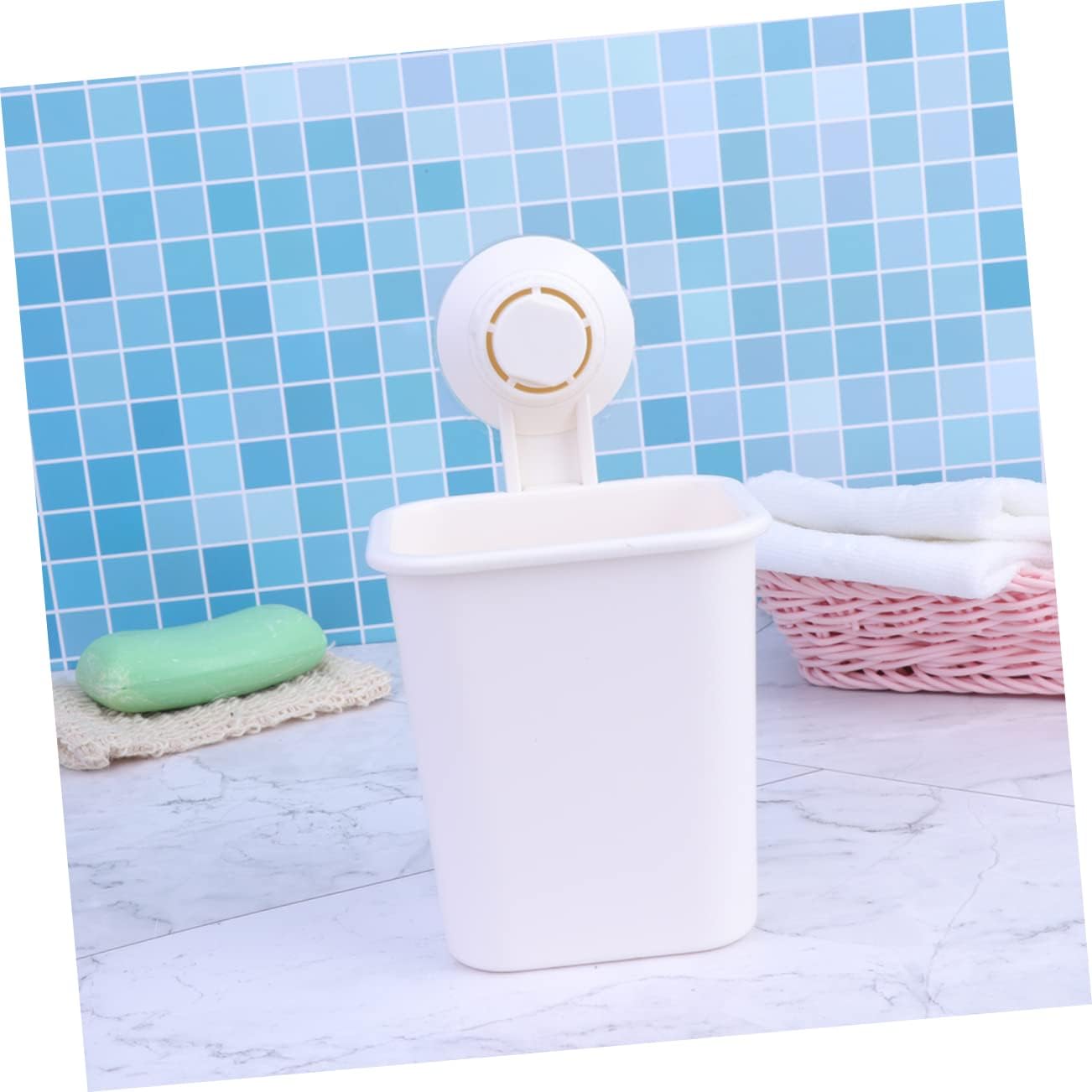 Suction-Cup Wall-Mounted Toothbrush Toothpaste Holder