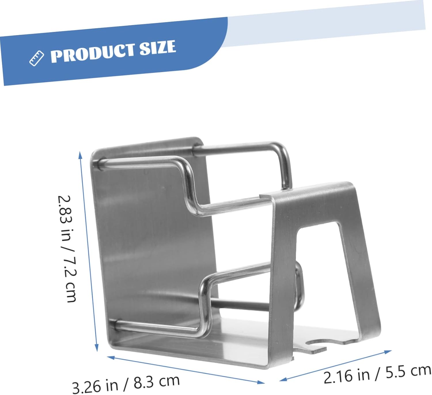 Stainless Steel Wall-Mounted Toothbrush and Cup Holder