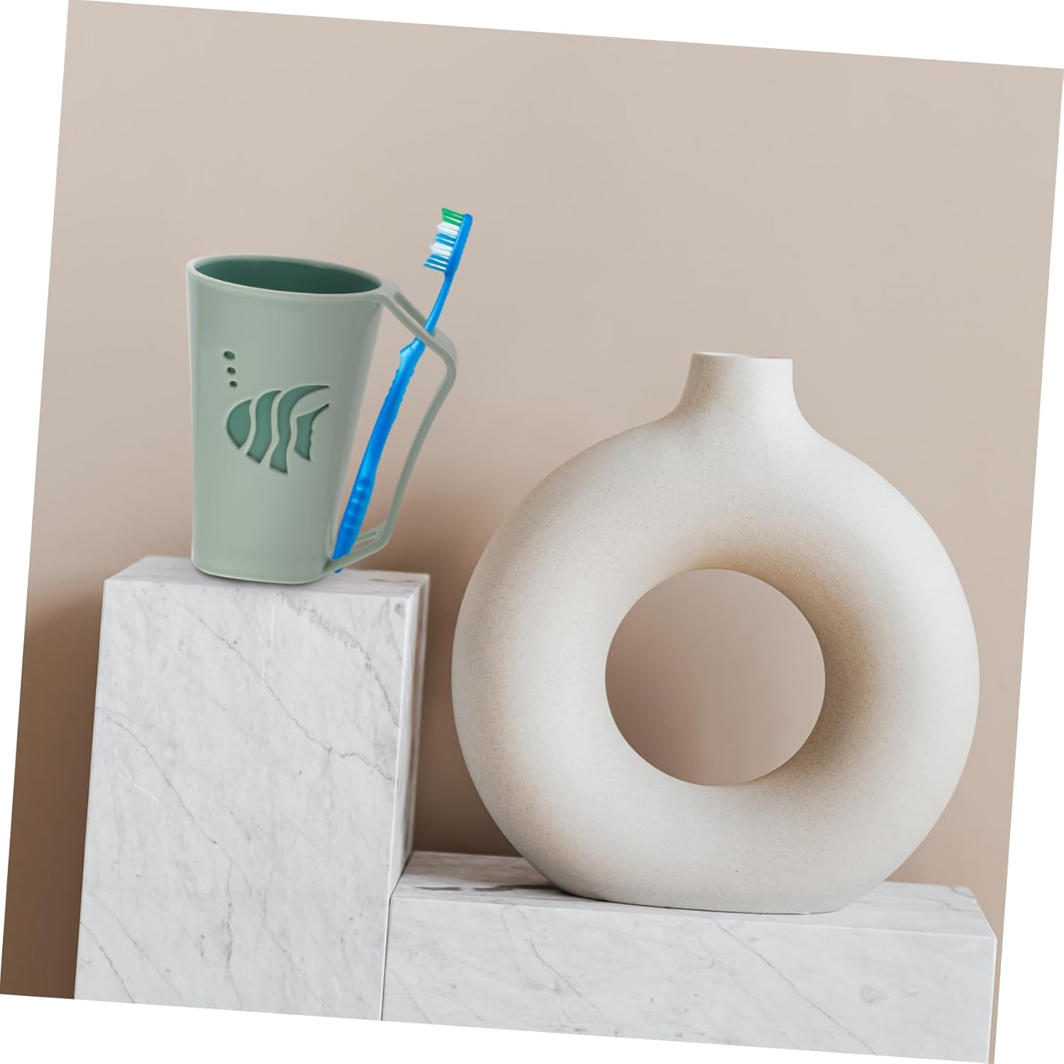 BRIGHTFUFU Reusable Toothbrush Toothpaste Holder