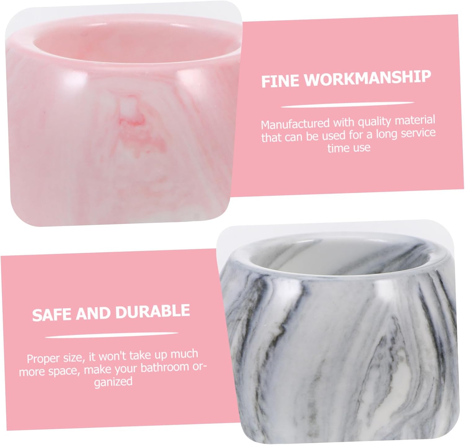 GLEAVI 3PC Ceramic Electric Toothbrush Holder Set
