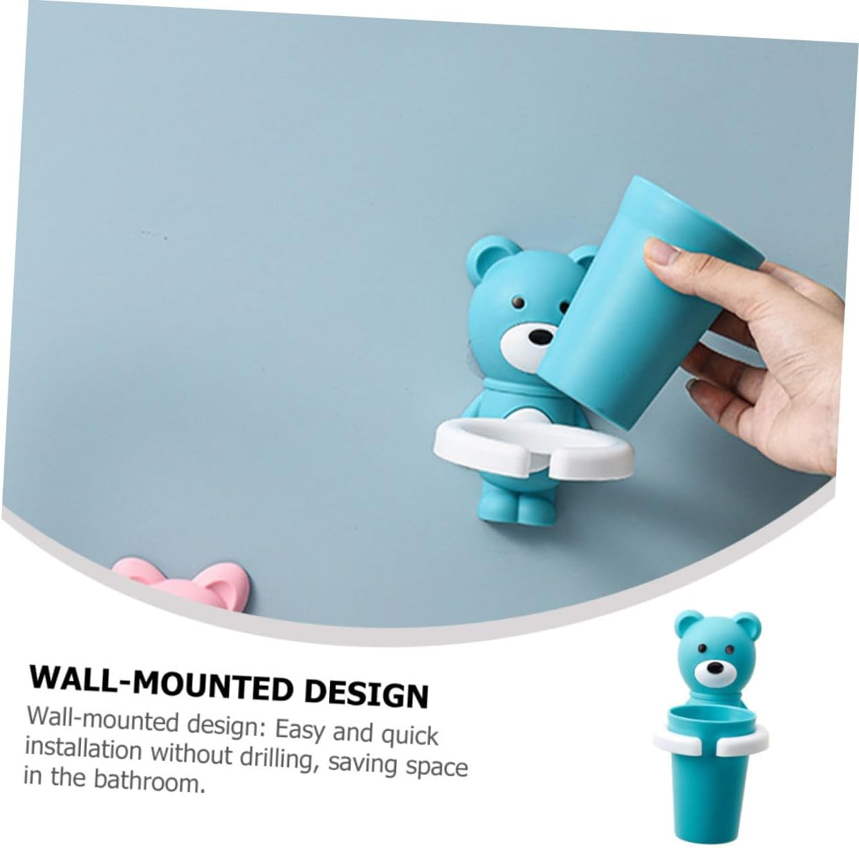 Love Your with Beavorty - Wall-Mounted Cartoon Toothbrush Organizer for Kids