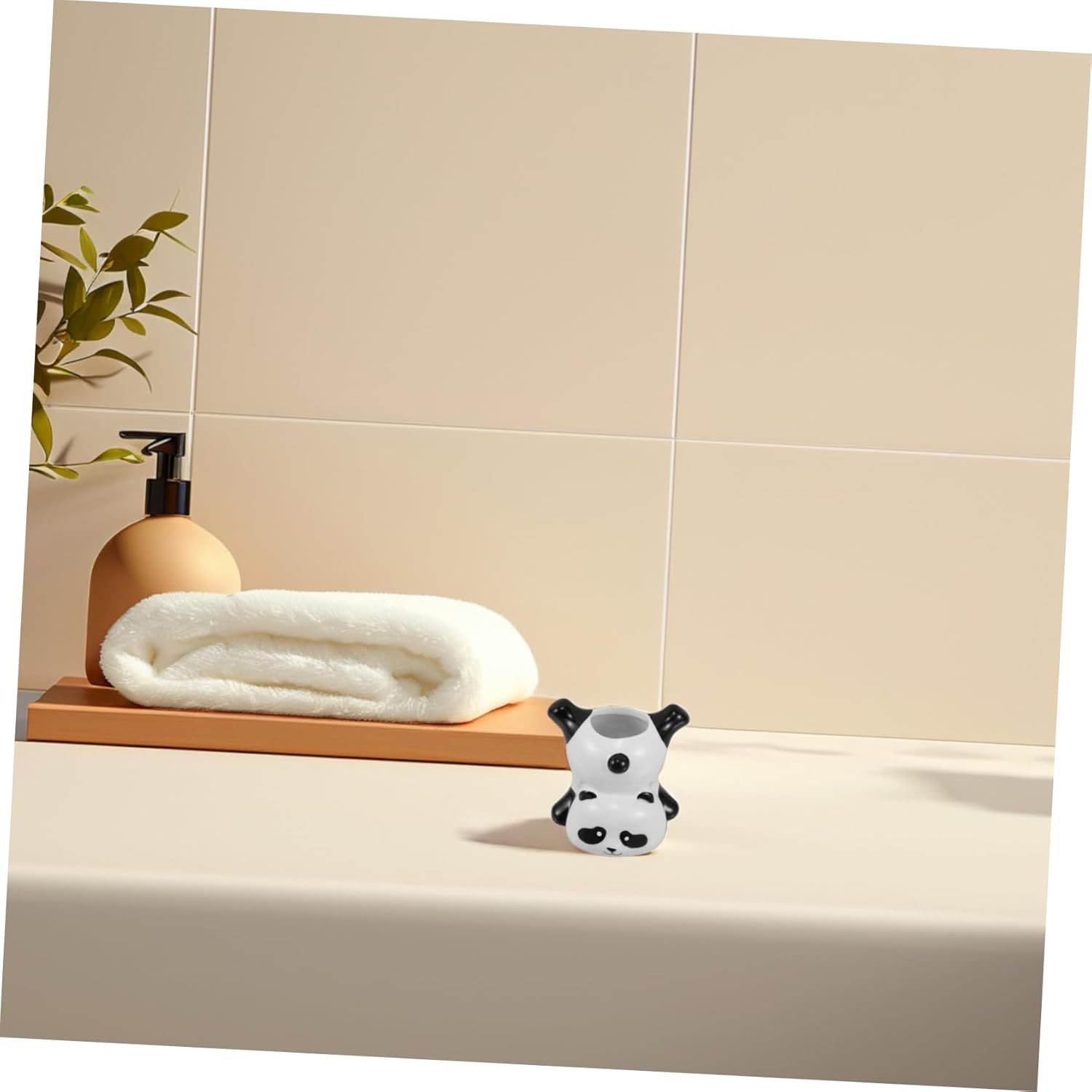 Cute Panda Toothbrush Holder