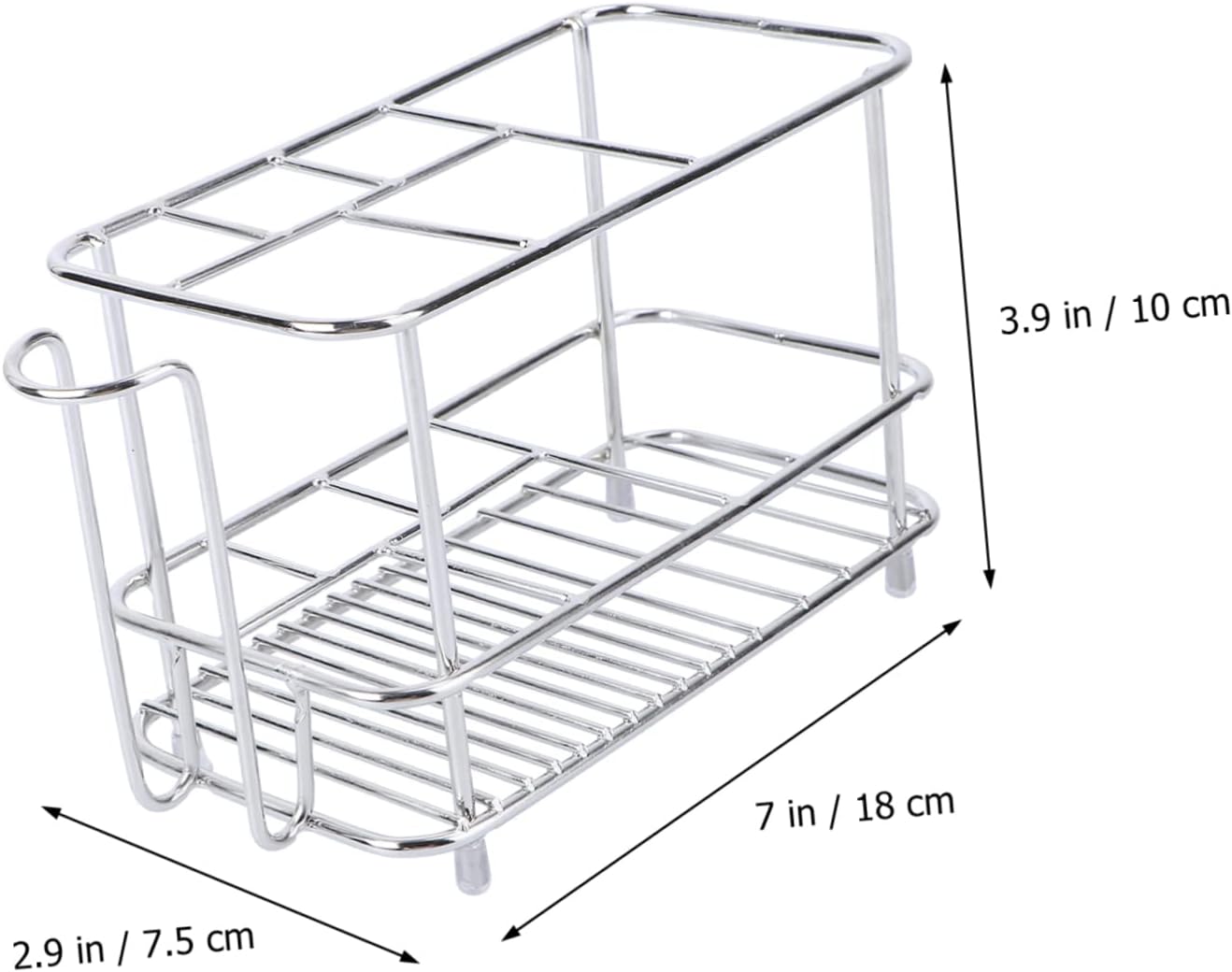 Stainless Steel Wall-Mounted Toothbrush Holder