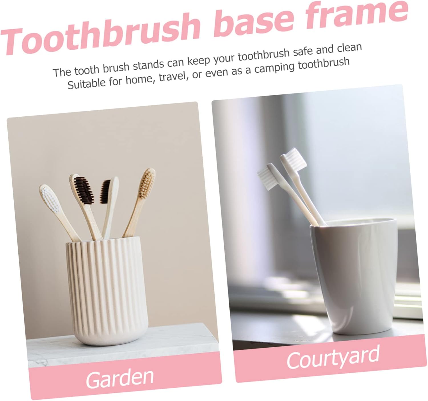 3Pcs Ceramic Electric Toothbrush Holder Marbling Design for Bathroom