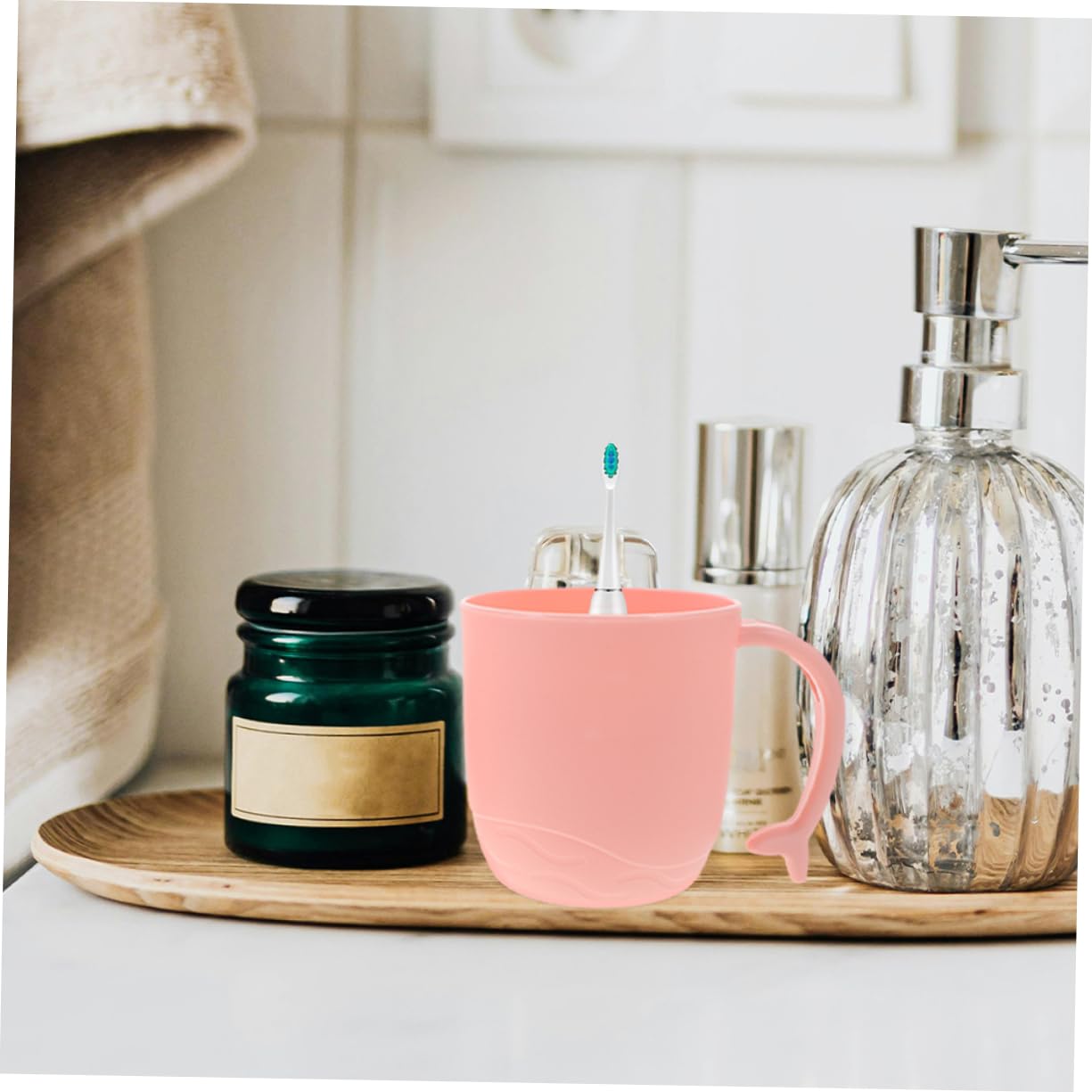 Perfect Trio - Cartoon Dolphin Toothbrush Mouthwash Cups
