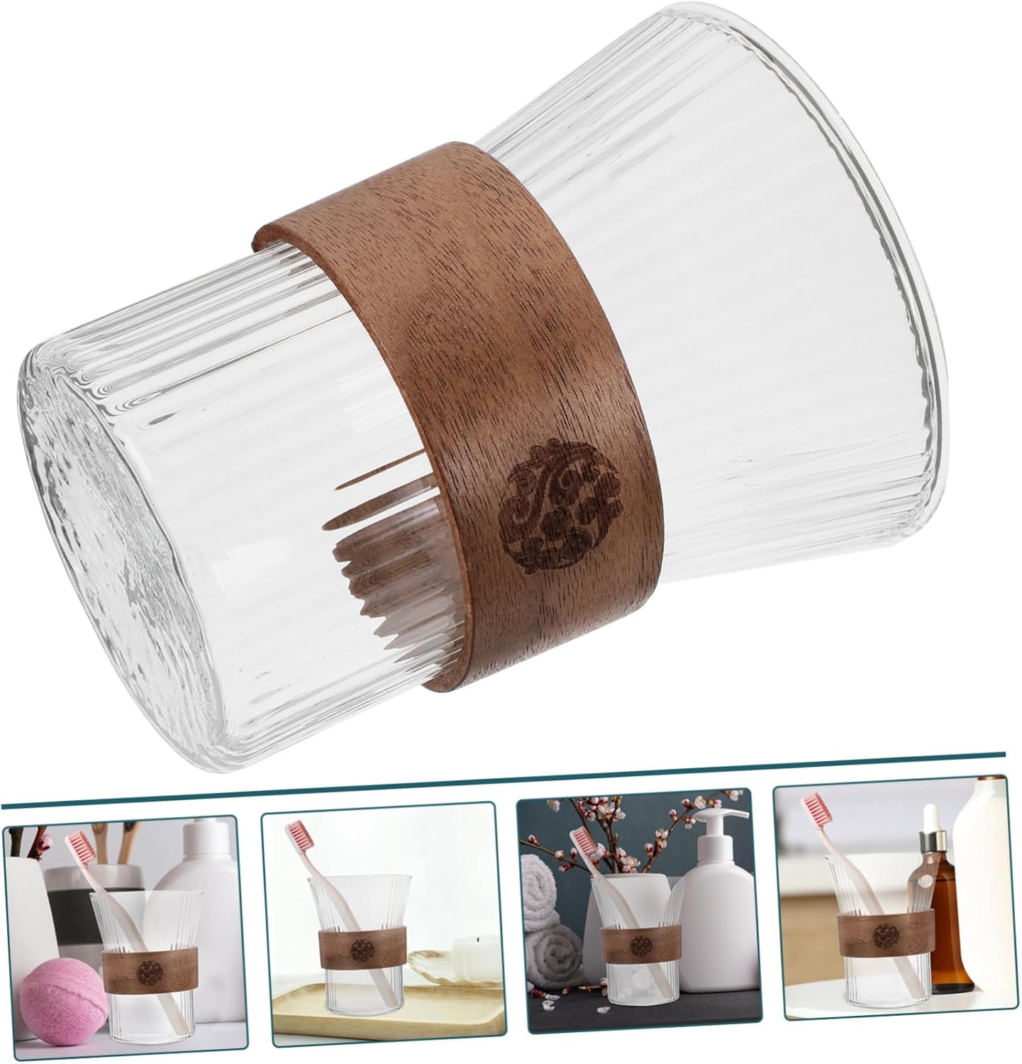 Happyyami Bathroom Mouthwash Toothbrush Holder - Comfortable Design Easy to Clean